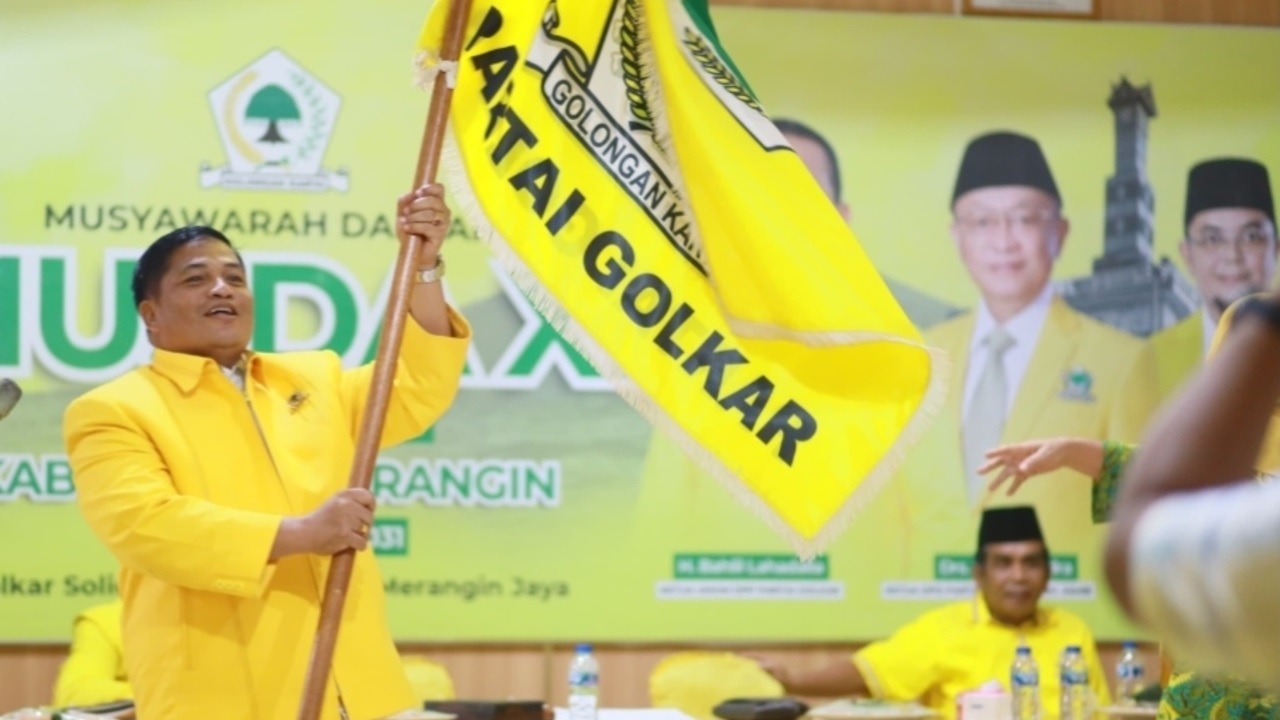 Abong Pimpin Golkar Merangin, Terpilih Aklamasi pada Musda ke-XI