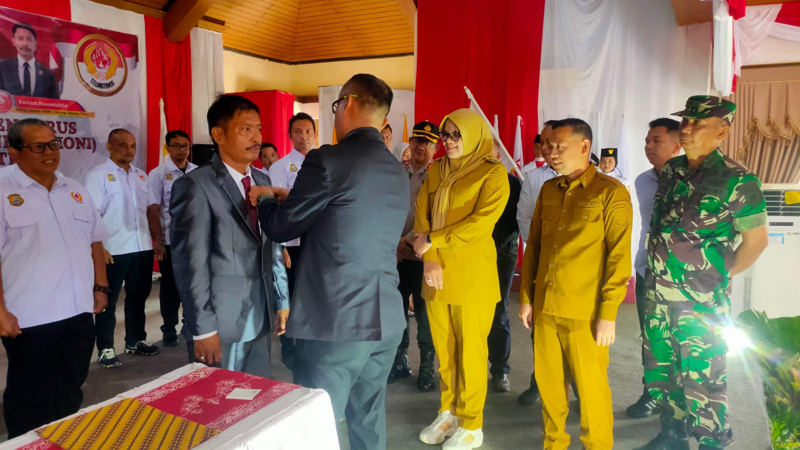 Ketua KONI Tanjabtim Beserta Pengurus Resmi Dikukuhkan 