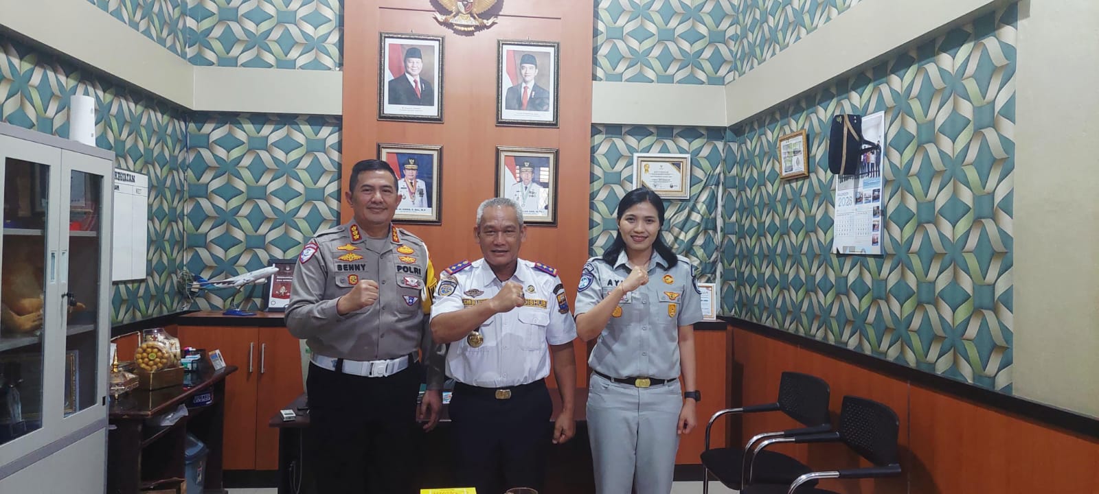 Kakanwil Jambi Sinergi Keselamatan Lalu Lintas Bersama Dirlantas Polda Jambi dan Kadishub Provinsi Jambi
