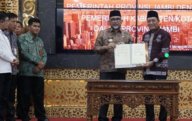 Soal PKB, BBNKB dan MBLB, Sekda Merangin Teken MoU