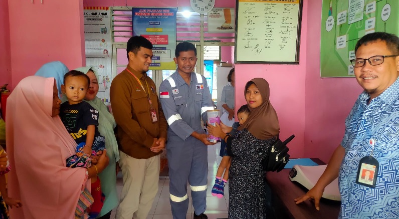 Berikan Layanan Kesehatan Gratis dan Bantuan Gizi, SKK Migas-PetroChina Bantu Tekan Stunting di Tanjabtim