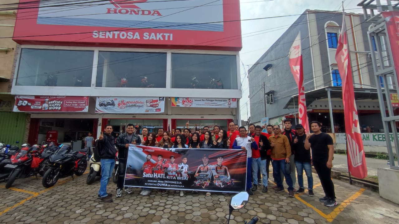 Dukung Pebalap Indonesia, Sinsen Ajak Bikers Jambi Nonton Bareng dan Kenalkan Talenta Balap Tanah Air