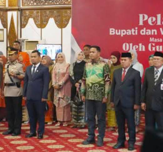 Sekda Tanjab Barat Hadiri Pelantikan Bupati dan Wakil Bupati Bungo Periode 2025–2030