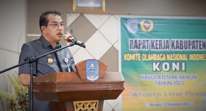 H Mukti: KONI Organisasi Berprinsip dan Berorientasi, Pj Bupati Buka Rakerkab KONI Merangin 2023