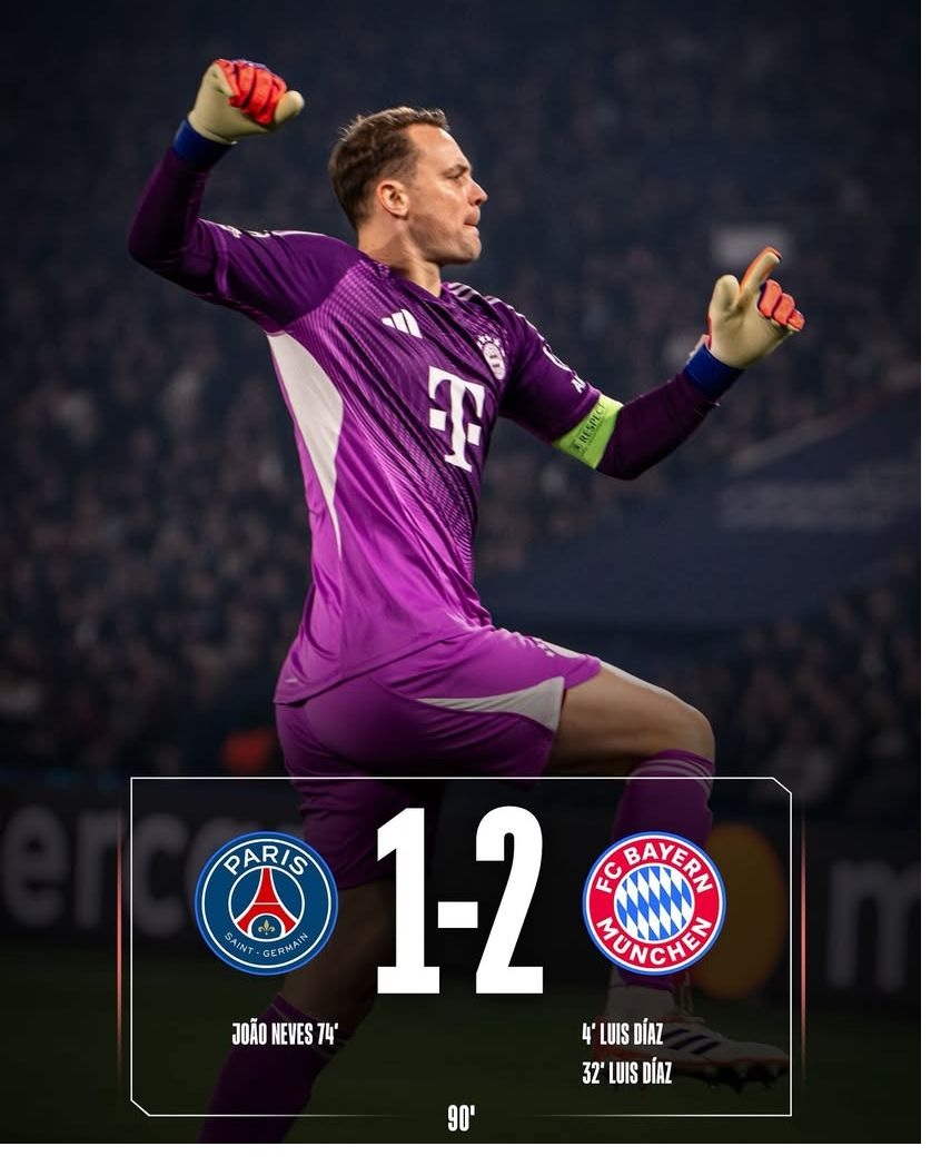 Update Klasemen Liga Champions: Bayern dan Arsenal Puncaki Klasemen Sementara