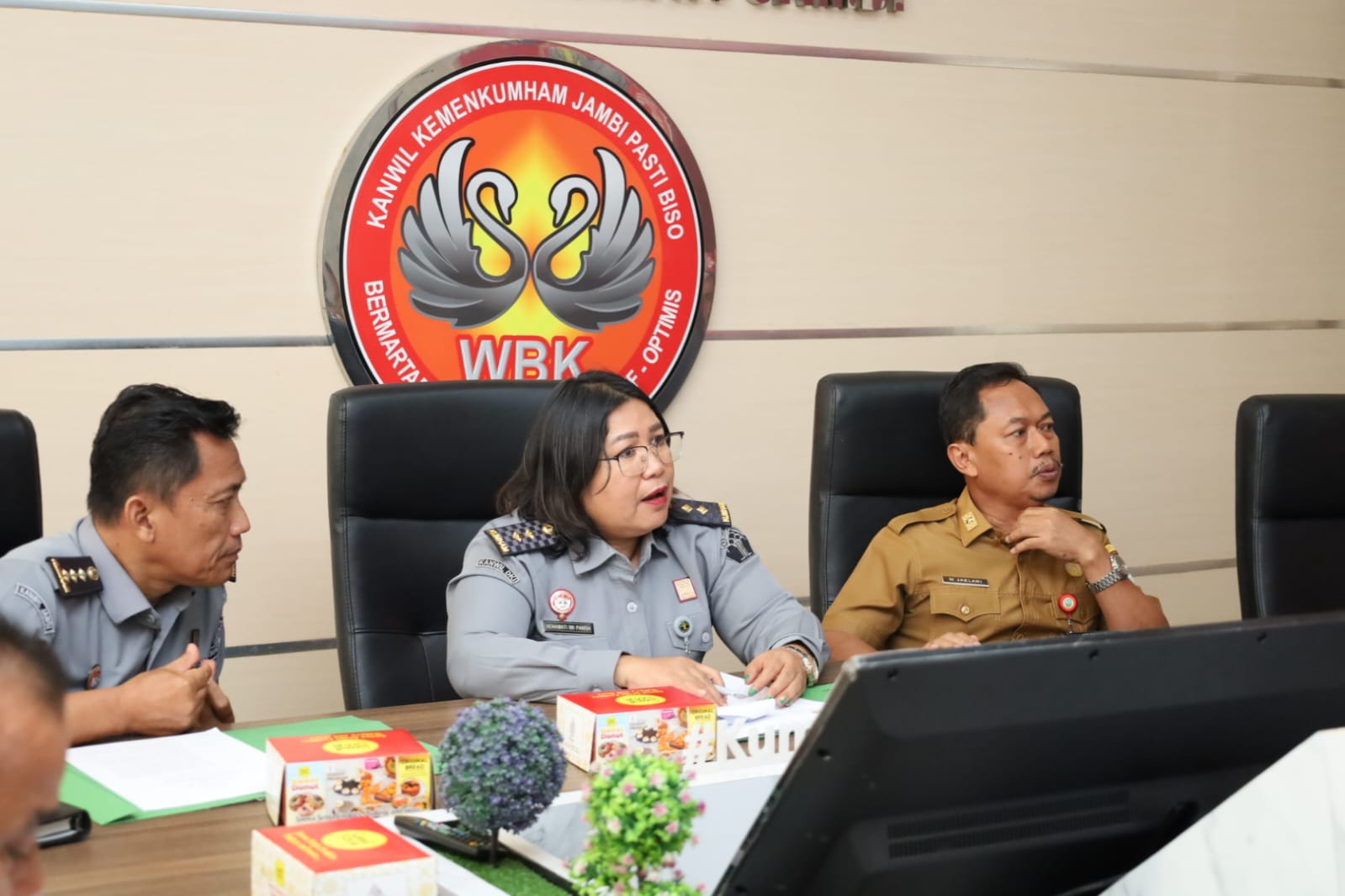 Kanwil Kemenkumham Jambi Gelar Rapat Harmonisasi Rancangan Peraturan Wali Kota Terkait DPMPTSP