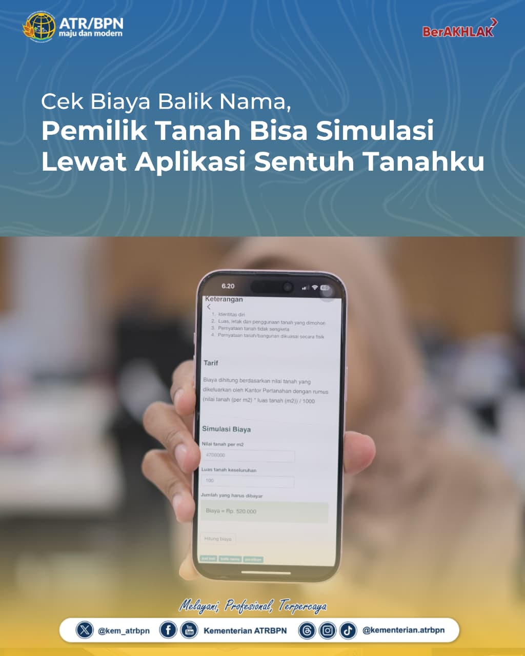 Cek Biaya Balik Nama, Pemilik Tanah Bisa Simulasi Lewat Aplikasi Sentuh Tanahku