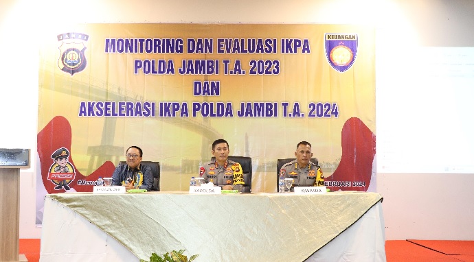 Kapolda Jambi Buka Kegiatan Monitoring dan Evaluasi IKPA T.A 2023 dan Akselerasi IKPA Polda Jambi T.A 2024