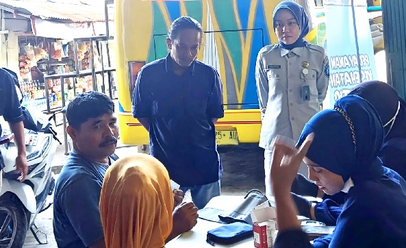 Jasa Raharja Jambi Cek Kesehatan Gratis Awak Dan Penumpang di Keberangkatan PO Beringin