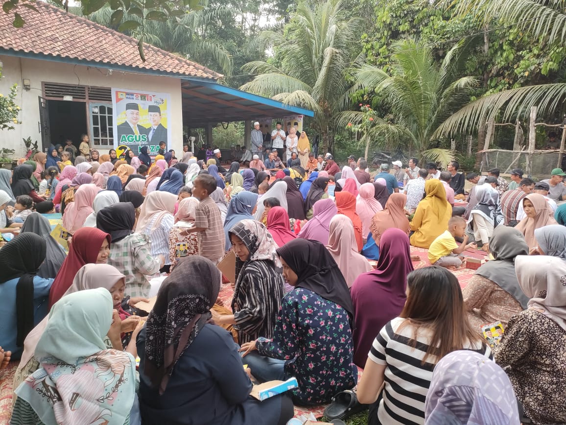 Tak Tergoyahkan, Warga Tanjung Aur Tetap Pilih Agus-Nazar