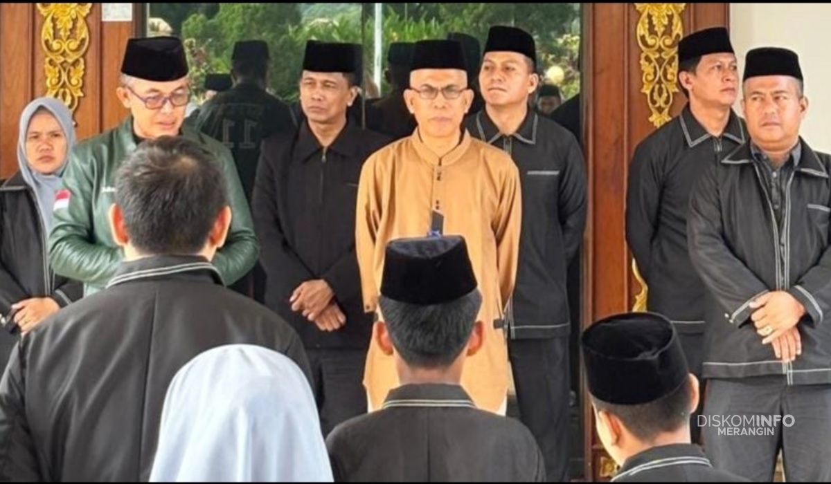 Khafilah Merangin Disambut di Rumah Dinas Bupati