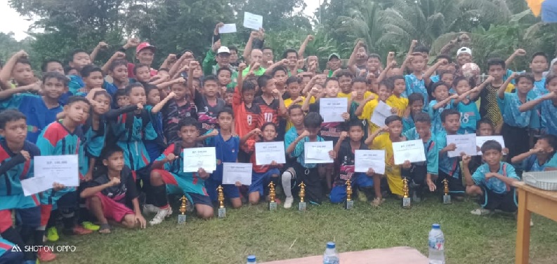 SSB Tunas Bangsa U10 dan U12 Jadi Kampiun, Pada Festival Sepak Bola SSB Gelora Muda Senaning