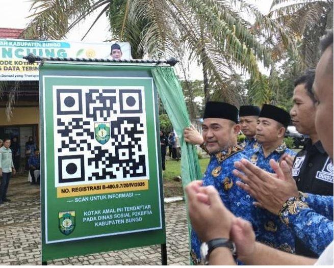 Pemda Bungo Wajibkan Kotak Amal Pakai Barcode