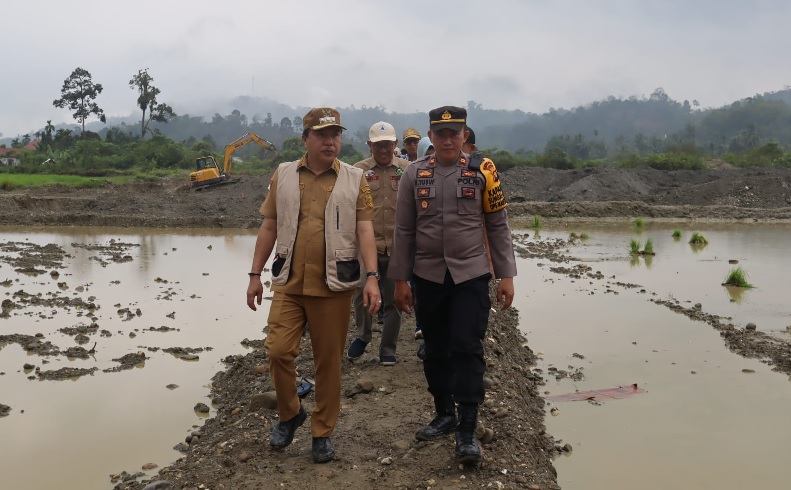 Lahan Eks PETI Seluas 355 Ha di Merangin Akan Jadi Sawah, Pj Bupati Dukung Program Polda Jambi