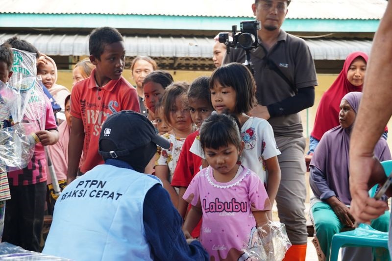 PTPN IV PalmCo Dampingi Ratusan Anak Jalani Trauma Healing di Aceh Tamiang