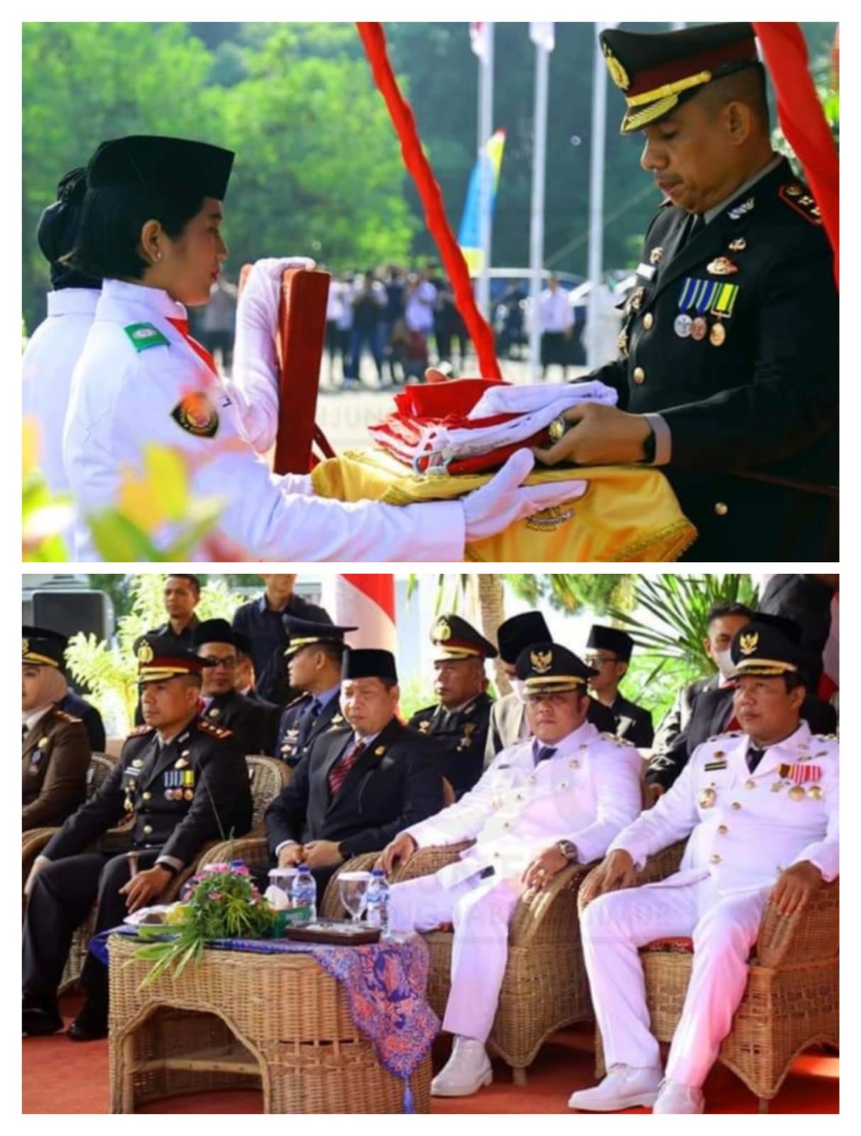 Bupati Minta Kapolres Pimpin Upacara Pengibaran Bendera HUT RI Ke 77 