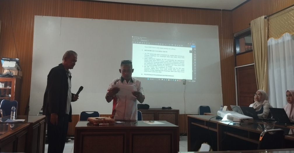 TPP Dianggap Gagal! KONI Jambi Ambil Alih Proses Verifikasi Berkas Penjaringan Ketum Baru