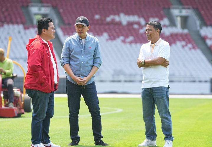 Jelang Kontra Australia di Stadion GBK,  Erick Thohir: Kita Siap Jamu Australia 