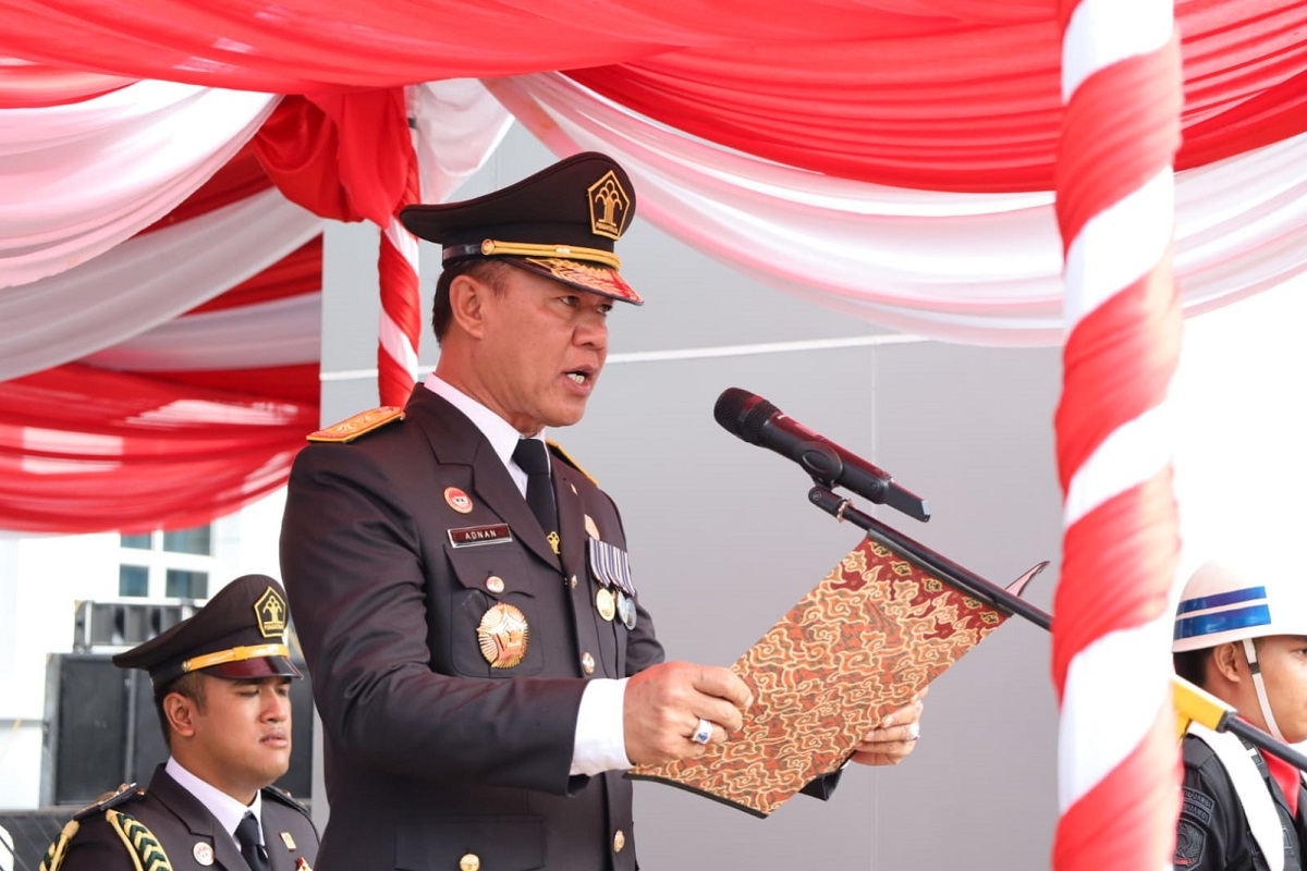 Puncak Peringatan Hari Pengayoman Ke-79, Jajaran Kanwil Kemenkumham Jambi Laksanakan Upacara Bendera