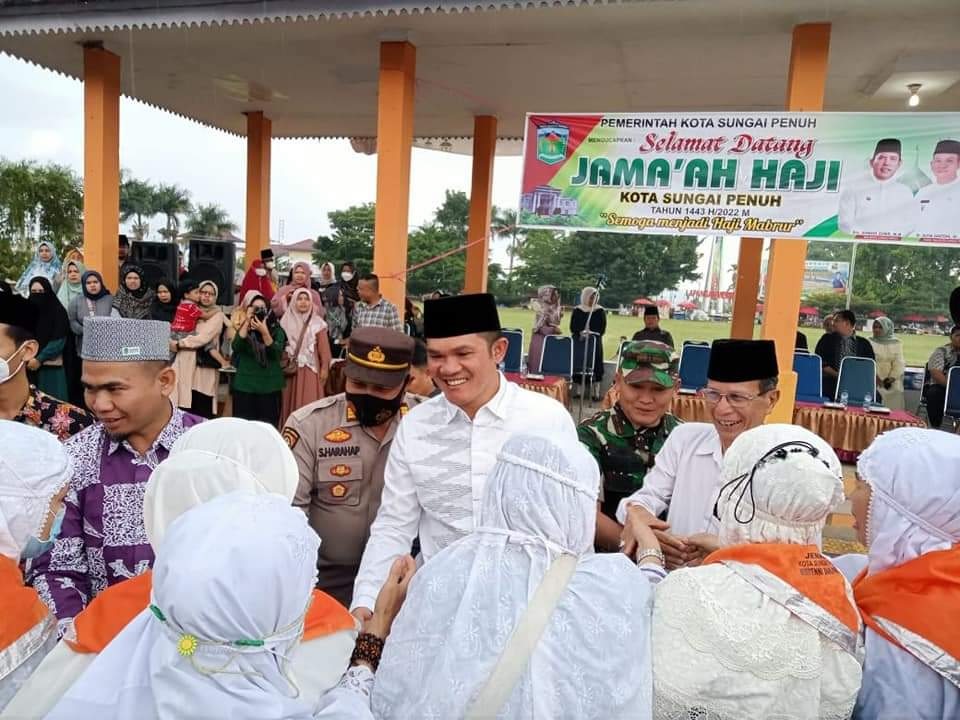 47 Jamaah Haji Asal Sungai Penuh Sampai di Kampung