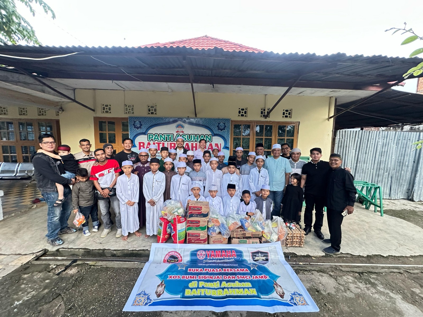 Yamaha Xmax Owner Sumatera Bumi Siginjai Jambi Gelar Buker dan Santunan ke Anak Yatim Piatu