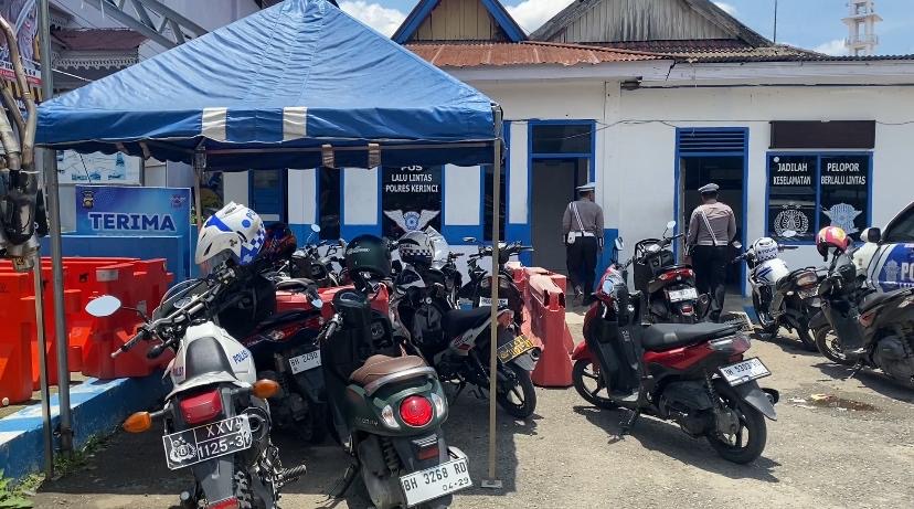 Ratusan Unit Kendaraan Melanggar Saat Operasi Zebra Diamankan Polres Kerinci