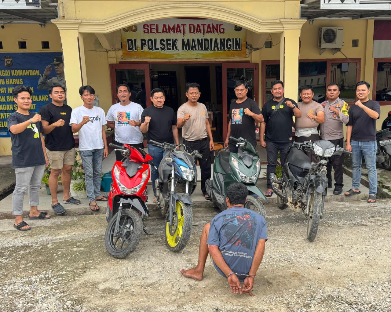 Puluhan Kali Beraksi, AR Pelaku Curanmor Dibekuk Polisi Bersama Barang Bukti