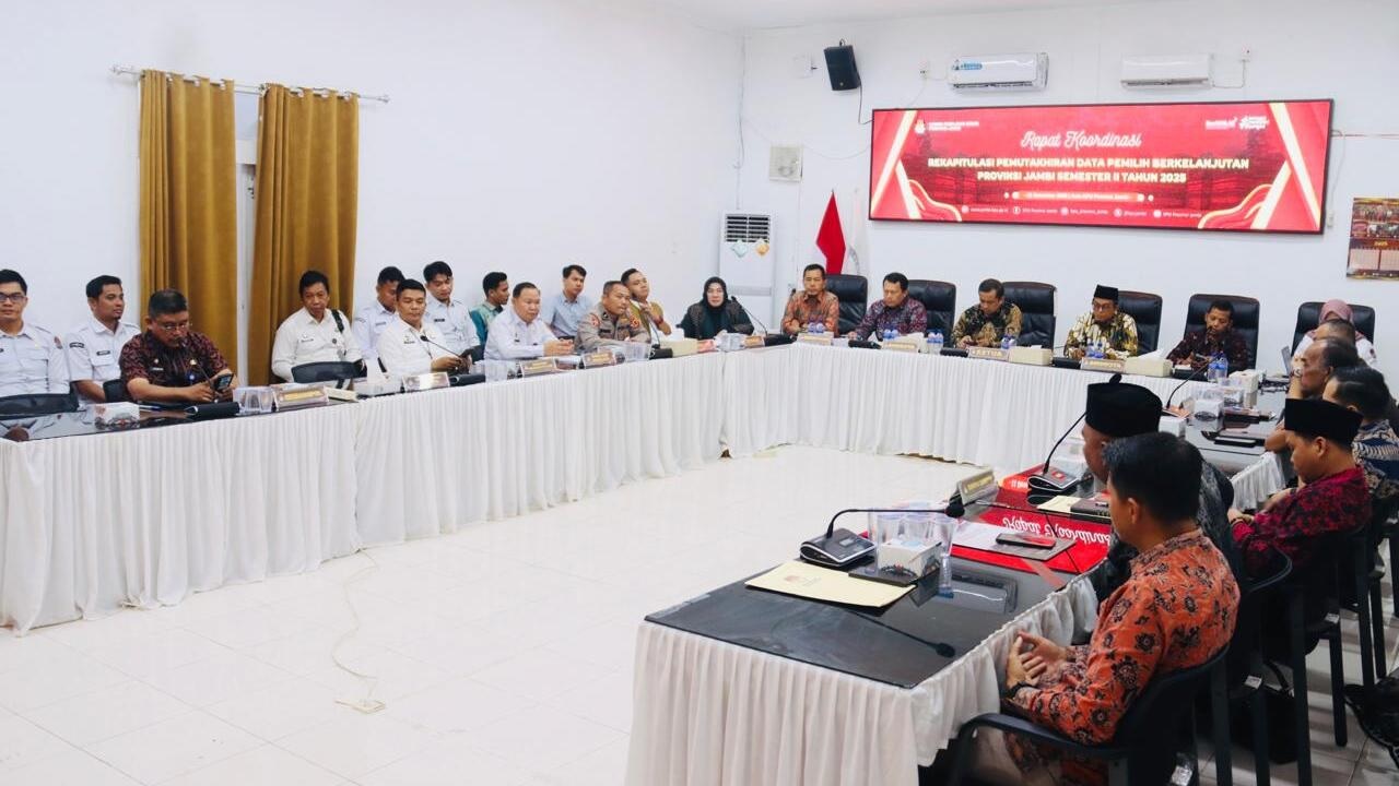 KPU Provinsi Jambi Tetapkan PDPB Semester II 2025, Jumlah Pemilih Jambi Bertambah