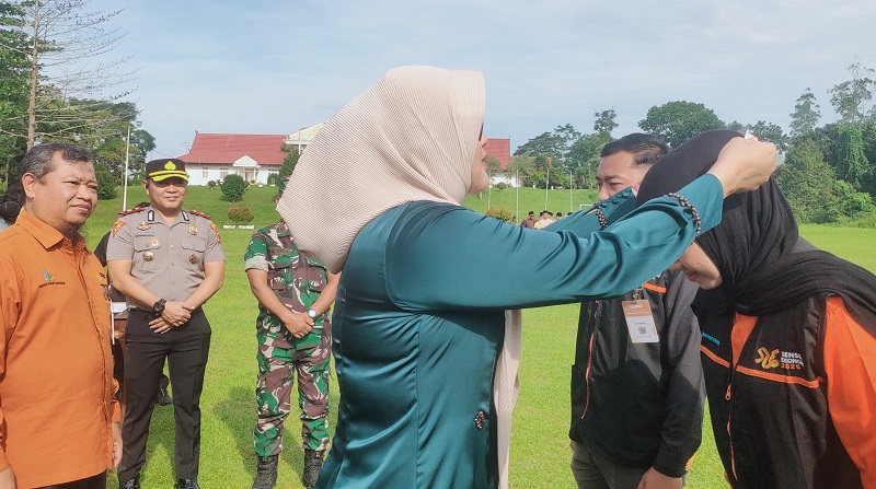 Bupati Tanjabtim Pimpin Apel Siaga Sensus Ekonomi 2026