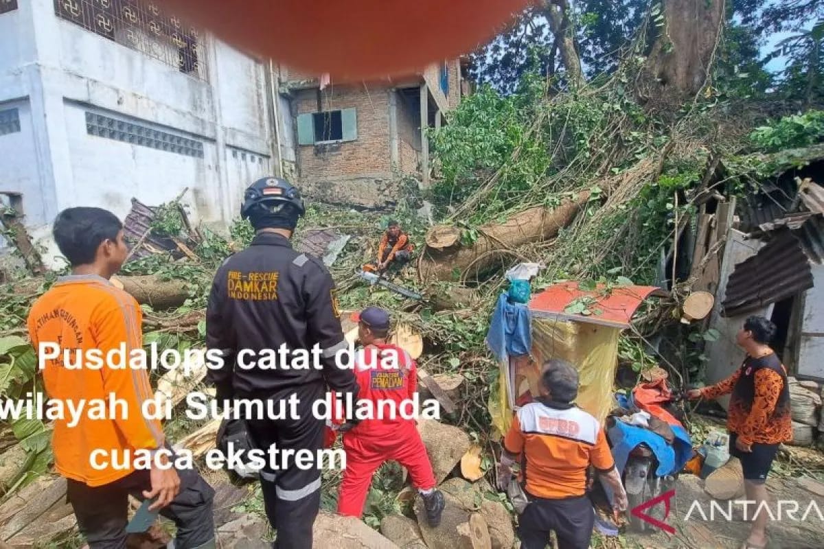 101 Rumah Rusak Akibat Cuaca Ekstrem Landa Kota Pematang Siantar