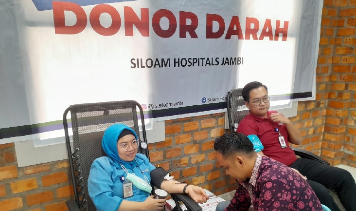 Peringati Hari PMI, Siloam Hospitals Jambi Gelar Donor Darah