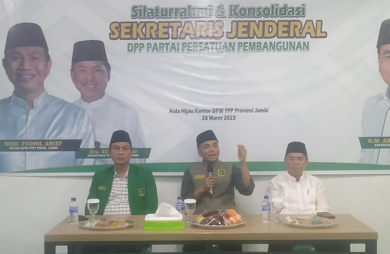 Sekjen Arwani Thomafi Optimistis PPP Jambi Sumbangkan Satu Kursi Ke Senayan