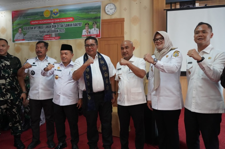 Ditjen LIP Kementan Percepat Oplah dan Cetak Sawah di Provinsi Jambi