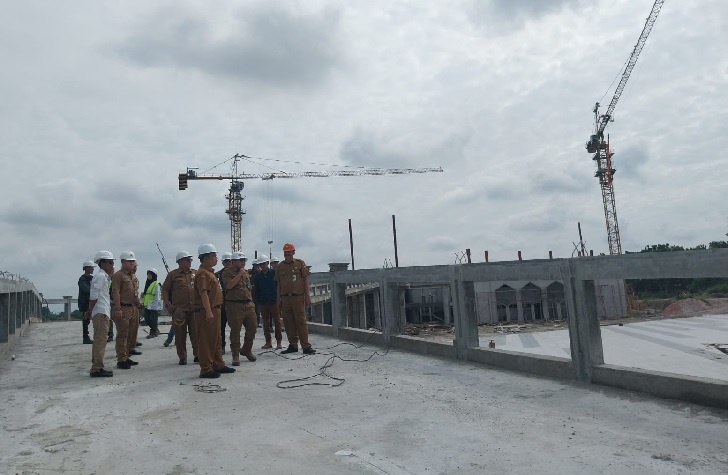 Progres Islamic Center Capai 60 Persen, Tambah 1 Crane Tower Makin Percepat Pekerjaan