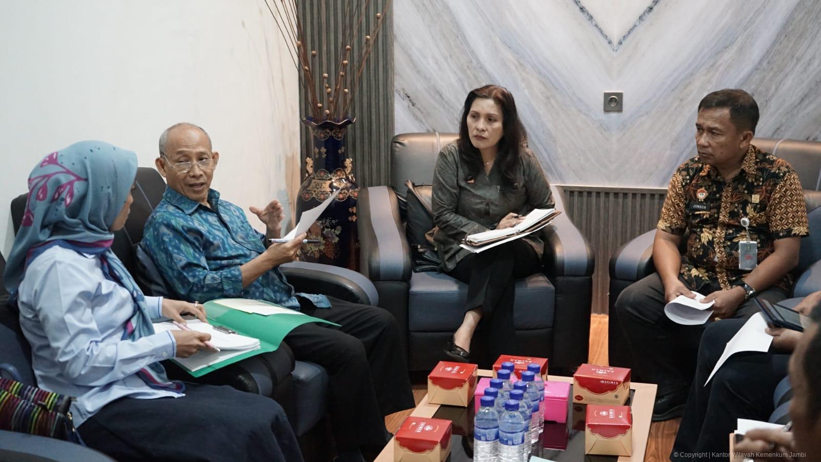 Tindaklanjuti Hasil Pemeriksaan Notaris, Kanwil Kemenkum Jambi Gelar Rapat MPW