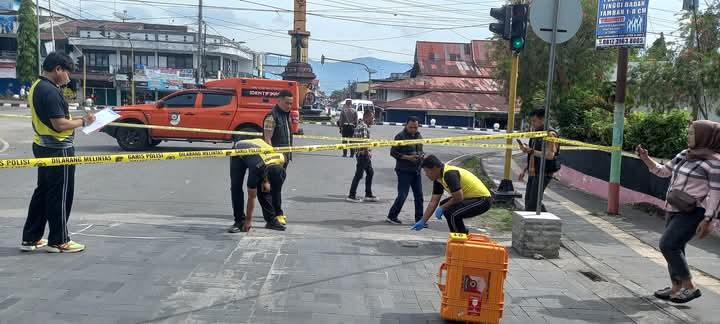 Polres Kerinci Lakukan Olah TKP Terkait Pembongkaran Portal Pembatas Jalan