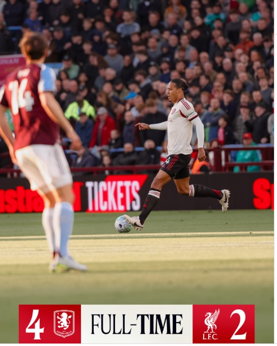 Bantai Liverpool 4-2, Aston Villa Amankan Tiket Liga Champions