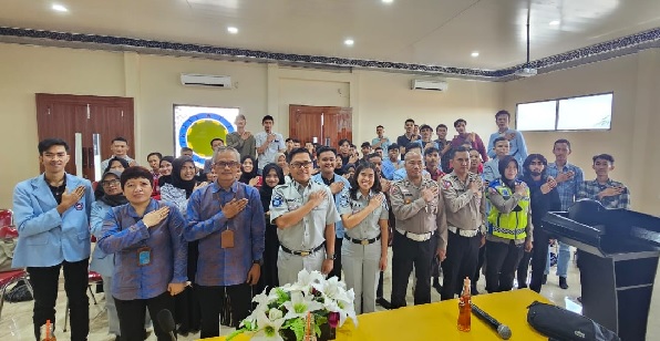 Jasa Raharja Bercerita Keterjaminan Korban Laka Lantas Bersama Mahasiswa Politeknik Jambi