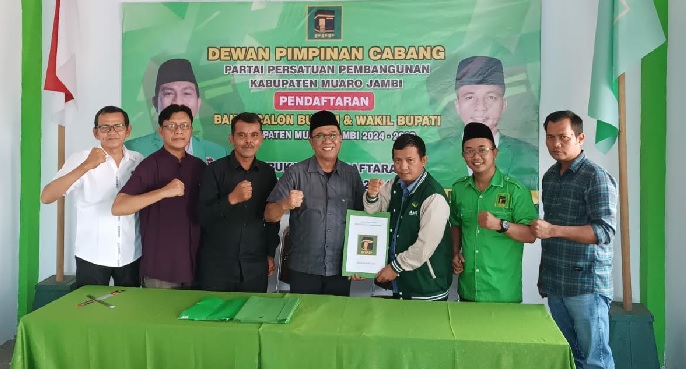 Ambil Formulir Calon Bupati, Firmansyah Optimis Didukung PPP di Pilkada Muaro Jambi