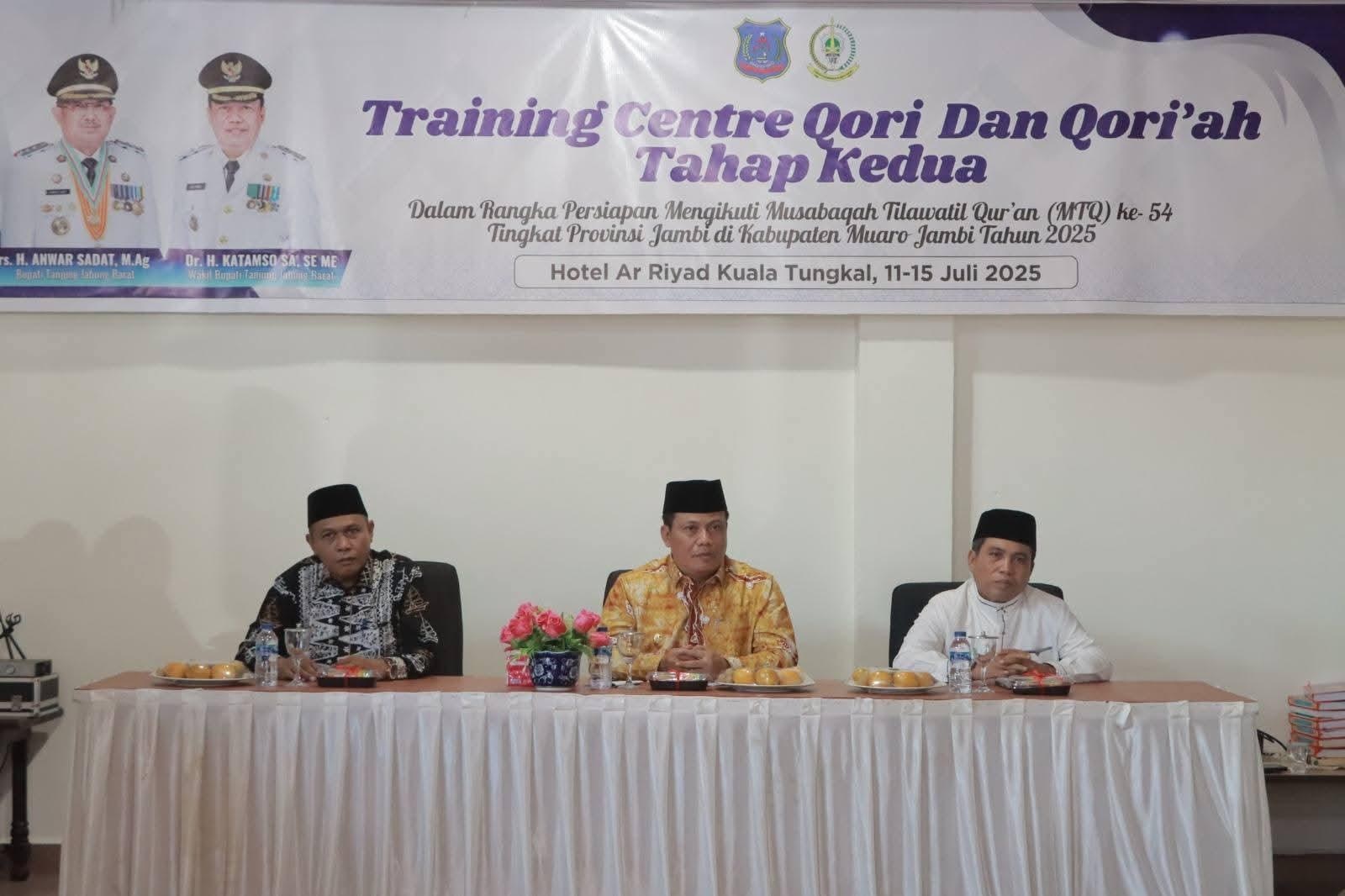 Wabup Katamso Buka Training Center Tahap II untuk Persiapan MTQ Provinsi Jambi 2025