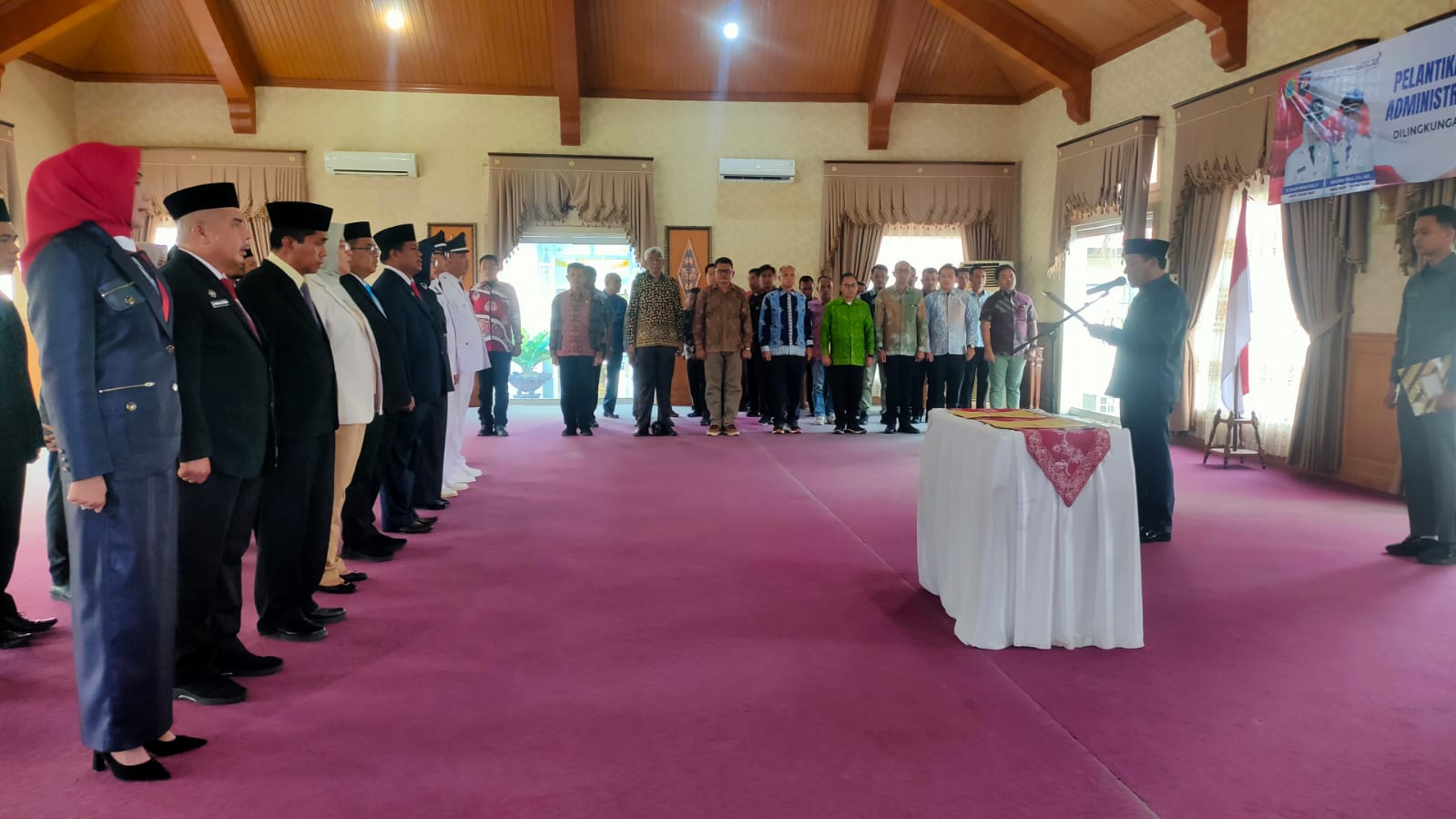 Sekda Tanjabtim Lantik 18 Pejabat Administrator, Pengawas dan Pejabat Fungsional