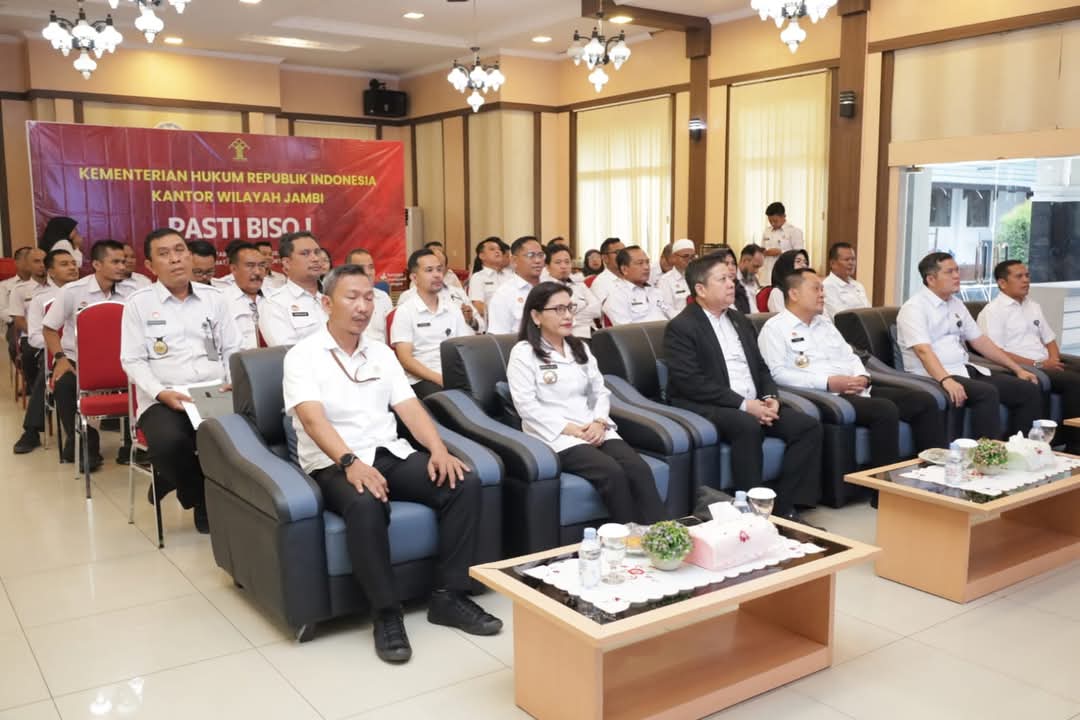 Kemenko Kumham Imipas Kunjungi Kanwil Kemenkum Jambi, Tekankan Pentingnya Harmonisasi Hukum Nasional