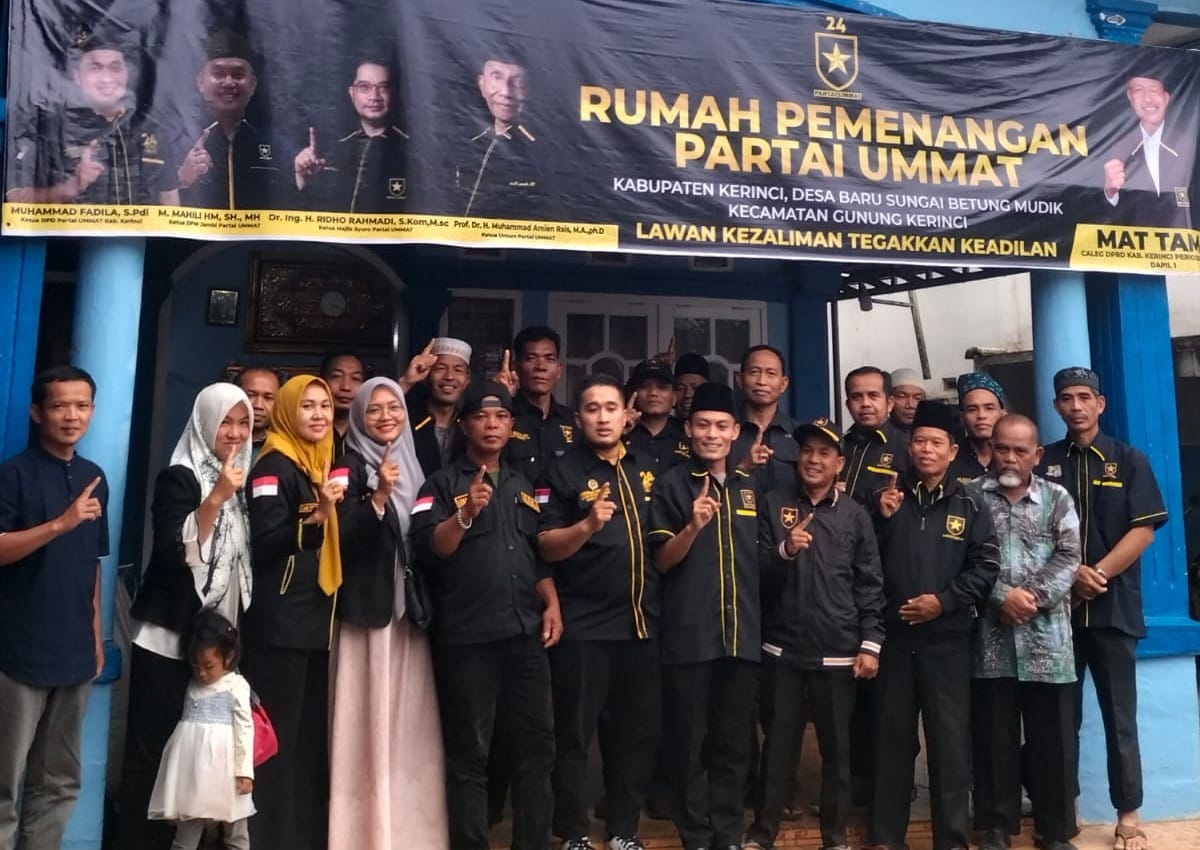 DPD Partai Ummat Kerinci Siap All Out Menangkan Tafyani-Ezi