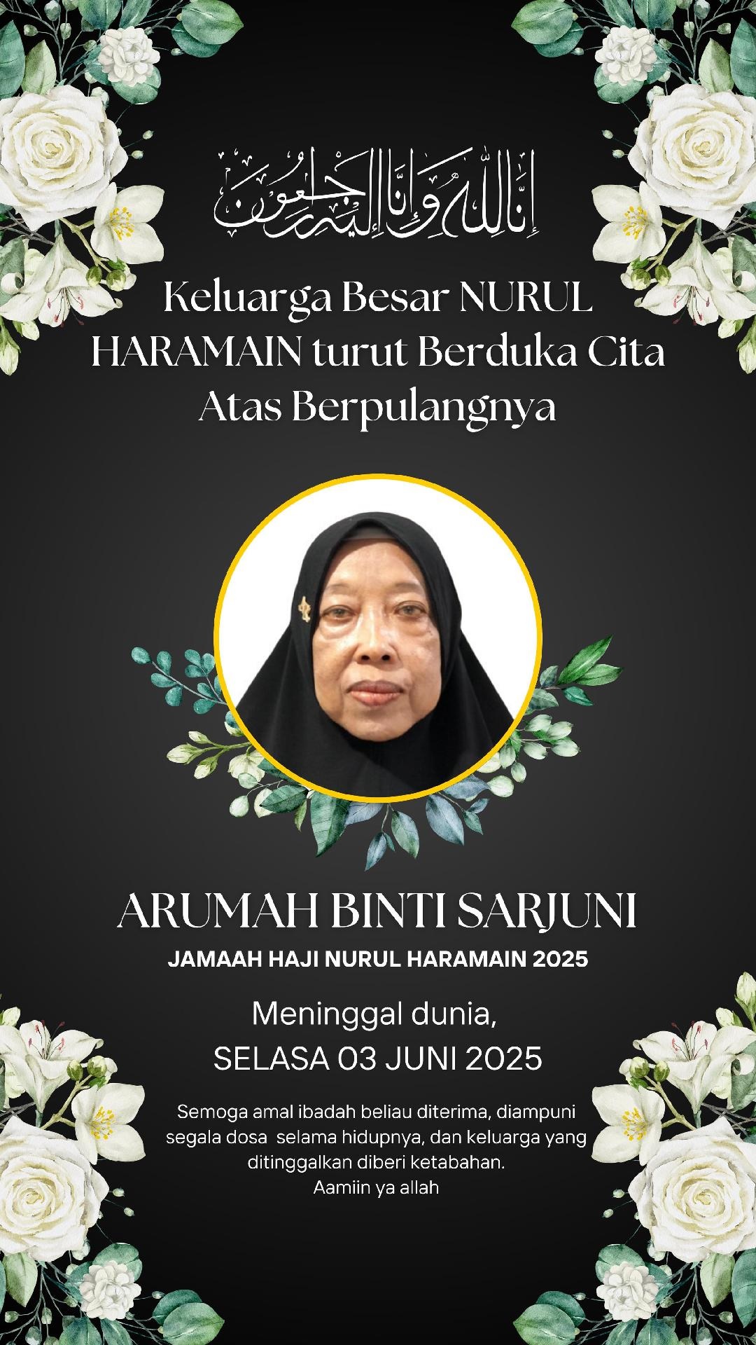 Satu Jamaah Calon Haji Tanjabbar Meninggal Dunia di Tanah Suci