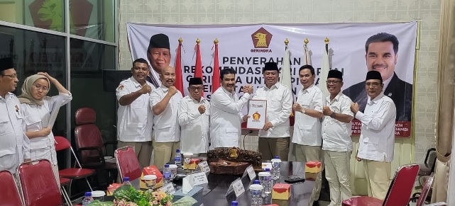 Pilkada Tanjabbar, Anwar Sadat -Katamso Terima B1-KWK Gerindra