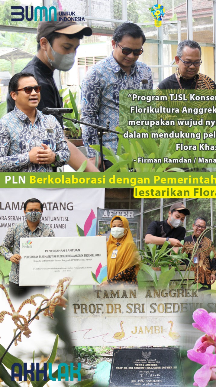 PLN Kolaborasi dengan Pemerintah Provinsi Jambi, lestarikan Flora Endemik