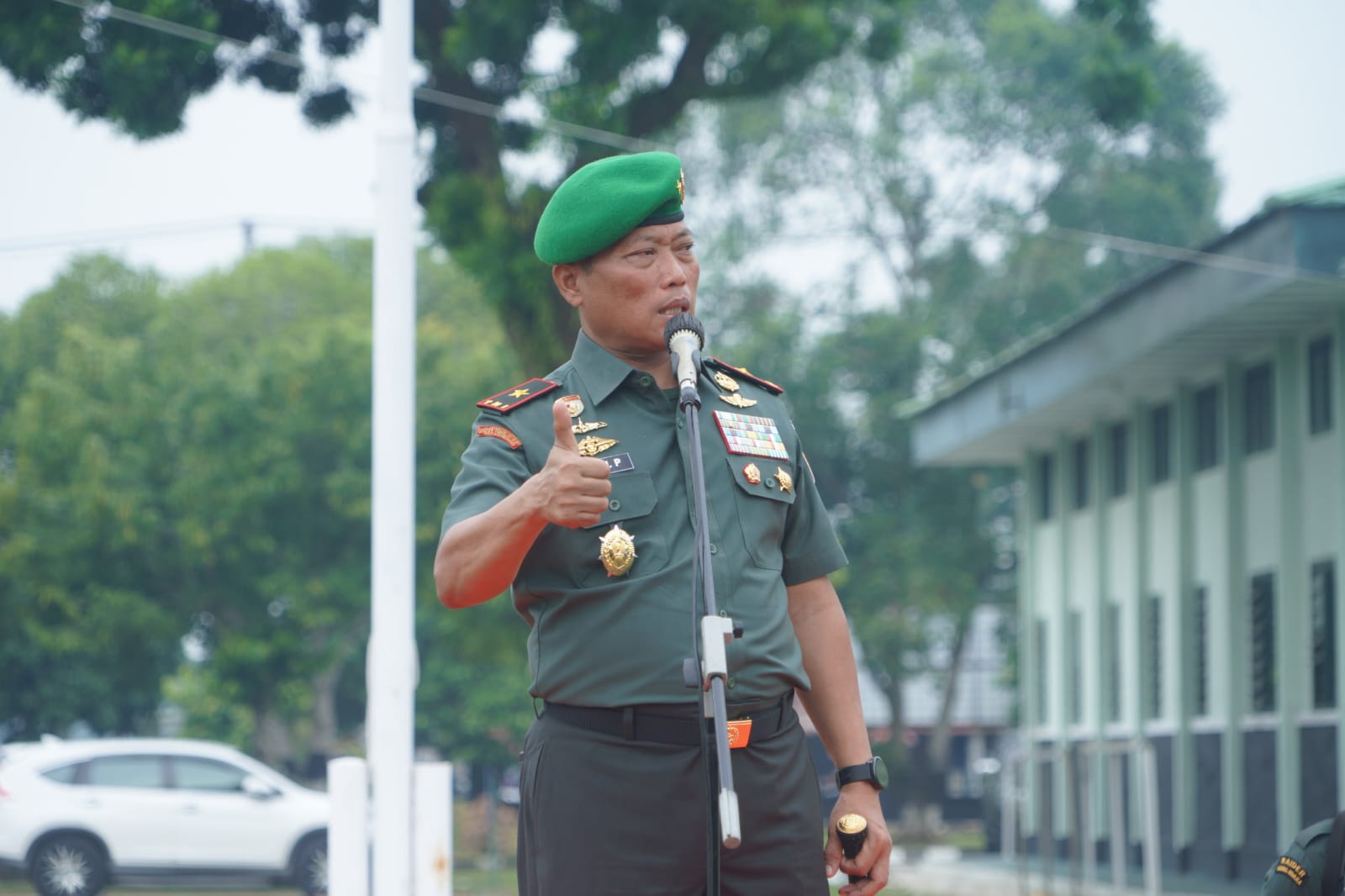 Danrem 042/Gapu Berikan Pengarahan kepada Satgas Yonif 142/KJ