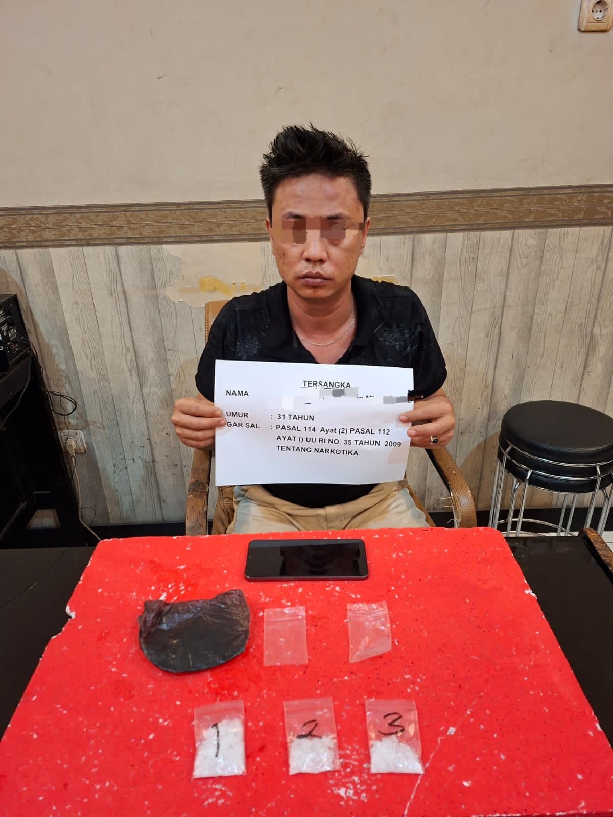 Polresta Jambi Ringkus Pengedar Shabu, Diduga Terhubung Jaringan Thailand