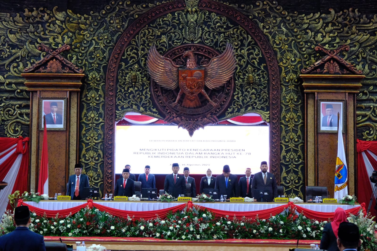 Gubernur Al Haris Ikuti Pidato Kenegaraan Presiden Republik Indonesia dalam Rangka HUT RI Ke-78