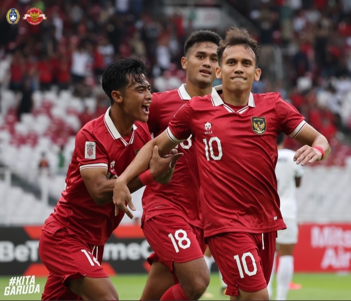 Timnas Garuda Unggul Tipis 2-1 Atas Kamboja